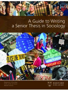 A Guide to Writing a Senior Thesis in Sociology