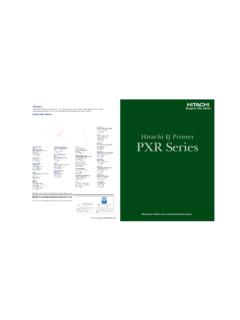 PXR Series IJ Printers | Industrial Inkjet Printers ...