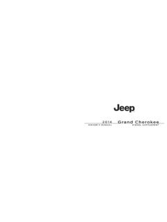 2014 Jeep Grand Cherokee Owner's Manual Diesel …