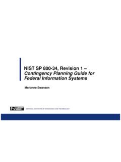 NIST SP 800-34, Revision 1 - Contingency Planning Guide ...
