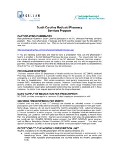South Carolina Medicaid Pharmacy Services Program