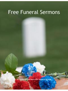 Free Funeral Sermons - More Free Online Sermons