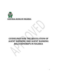 Guidelines for the Regulation of Agent Banking and Agent ...