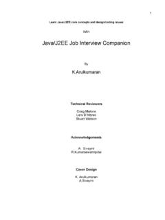 Java/J2EE Job Interview Companion - Customerisking