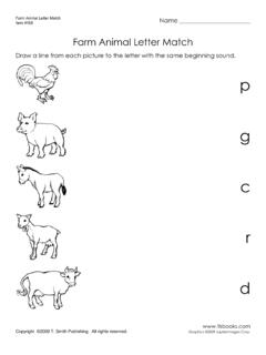 Farm Animal Letter Match - tlsbooks.com