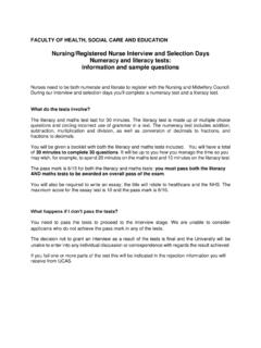 Nursing/Registered Nurse Interview and Selection …