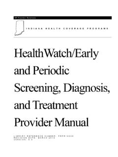 HealthWatch/Early and Periodic Screening, …