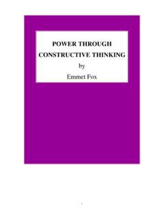 Power Through Constructive Thinking - MetaphysicSpirit.com