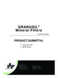 GRANUSIL Mineral Fillers - GHP Systems, …