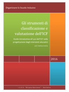 Gli strumenti di classificazione e valutazione dell’ICF