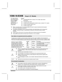 V200-18-E3XB Snap-in I/O Module - i4 Automation …