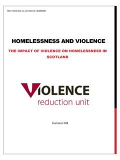 Homelessness and Violence - actiononviolence.org
