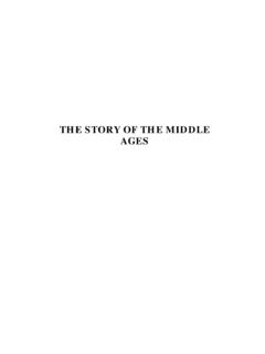 THE STORY OF THE MIDDLE AGES