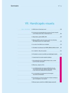VII. Handicap&#233;s visuels - ophtalmo.net