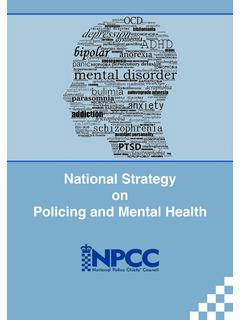 National Strategy on Policing and Mental Health