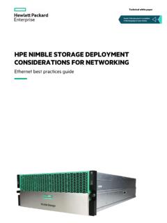 HPE Nimble Storage Deployment Considerations for ...