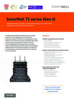SonicWall TZ Series (Gen 6) - Next-Gen Firewalls ...