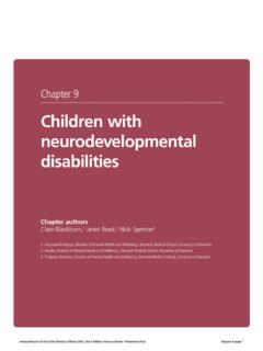 Children with neurodevelopmental disabilities - GOV.UK