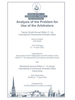 Analysis of the Problem for Use of the Arbitrators