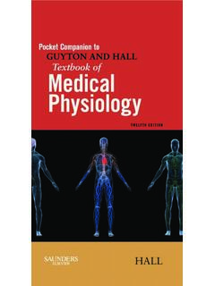Pocket Companion to Guyton &amp; Hall Textbook of Medical ...