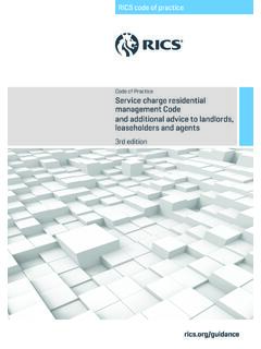 Code of Practice Service charge residential ... - RICS