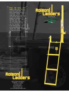 Rolson Self Storing Truck Ladders