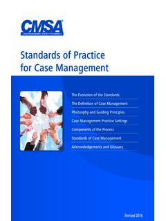 Standards of Practice for Case Management - ABQAURP