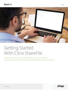 Getting Started With Citrix ShareFile
