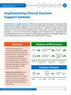 Implementing Clinical Decision Support Systems