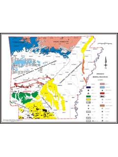 Arkansas Mineral Resources Map