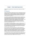 Chapter 2* - Water Quality Requirements
