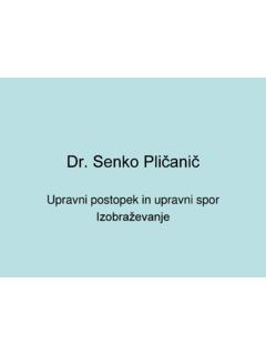 Dr. Senko Pličanič - ijupf.si