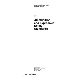DA PAM 385-64 Ammunition and Explosives Safety …