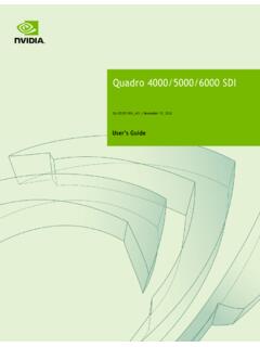 Quadro 4000/5000/6000 SDI - nvidia.co.jp