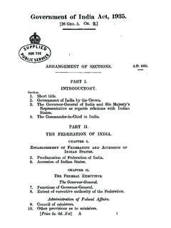 Government of India Act, 1935. - Legislation.gov.uk