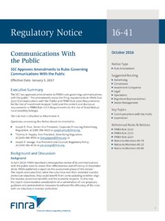 Regulatory Notice 16-41 - finra.org
