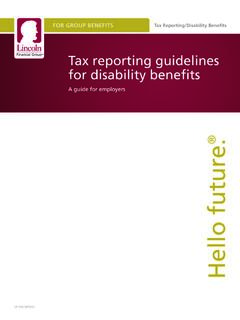 Tax reporting guidelines for disability benefits