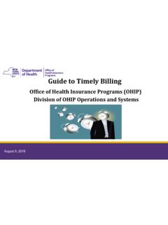 Guide to Timely Billing - eMedNY