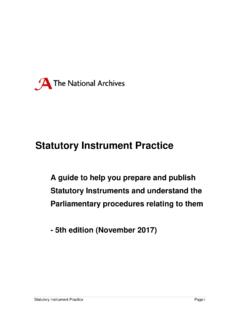 Statutory Instrument Practice - Legislation.gov.uk