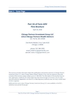 Part 2A of Form ADV Firm Brochure - chicagopartnersllc.com
