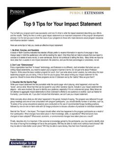 Top 9 Tips for Your Impact Statement