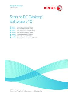 Scan to PC Desktop Software v10 - Xerox