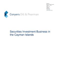 Securities Investment Business in the Cayman Islands