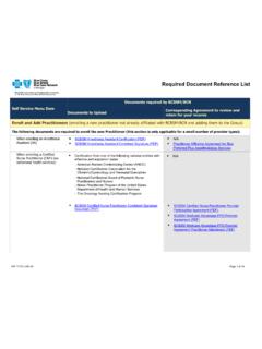 Required Document Reference List - bcbsm.com
