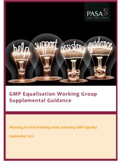 GMP Equalisation Working Group Supplemental Guidance