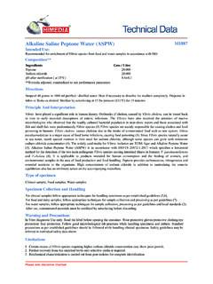 Alkaline Saline Peptone Water (ASPW) - HiMedia …