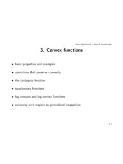 Convex Optimization — Boyd &amp; Vandenberghe 3. Convex …