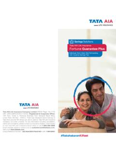 Tata AIA Life Insurance Fortune Guarantee Plus