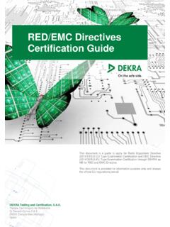 RED/EMC Directives Certification Guide