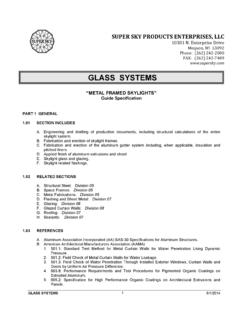 GLASS SYSTEMS - Glass Skylights